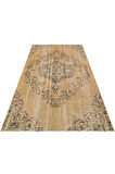 Klasik Modern Vintage Eskitme El Dokuma Halı 142 X 257 Cm 9558
