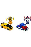 Eğitici Oyuncaklar Transformers Bumblebee Tır Optımus Prıme Ve Bumblebee Kız Erkek Çocuk Oyuncak