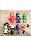 Eğitici Oyuncaklar 6lı -pj Masks - Pjamaskeliler Figür-kutulu Set Kız Erkek Çocuk Oyuncak