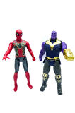 Eğitici Oyuncaklar Örümcek Adam & Thanos 2'li Figür Işıklı Oyuncak Seti Örümcek Adam Thanos Karakter
