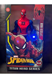 Eğitici Oyuncaklar Spider Man Figür 30Cm Örümcek Adam Işıklı Kız Erkek Çocuk Oyuncak