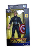 Eğitici Oyuncaklar Kaptan Amerika 15Cm Figür Oyuncak Captain America Kız Erkek Çocuk Oyuncak