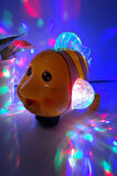 Eğitici Oyuncaklar Zeki Clownfish Robot Balık Oyuncak Müzik Ve Işıkları Ile Eğitim Hareketli Eylem O