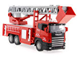 Kız Erkek Çocuk Oyuncak Die Cast Sürtmeli Merdivenli İtfaiye Aracı Kız Erkek Çocuk Oyuncak Eğitici E