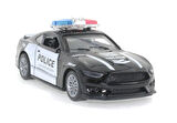 Kız Erkek Çocuk Oyuncak Die Cast Çek Bırak Metal Siyah Polis Arabası Kız Erkek Çocuk Oyuncak Eğitici