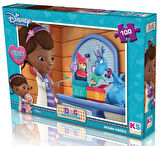 Kız Erkek Çocuk Oyuncak KS Puzzle 100 Parça Doc MCStuffins Kız Erkek Çocuk Oyuncak Eğitici Eğlenceli