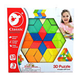 Kız Erkek Çocuk Oyuncak Ahşap 3D Puzzle Kız Erkek Çocuk Oyuncak Eğitici Eğlenceli Oyuncak