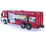 Kız Erkek Çocuk Oyuncak Die Cast Model Çek Bırak Merdivenli İtfaiye Kamyonu Kız Erkek Çocuk Oyuncak