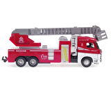 Kız Erkek Çocuk Oyuncak Die Cast Model Çek Bırak Asansörlü İtfaiye Kamyonu Kız Erkek Çocuk Oyuncak E