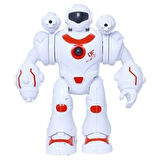 Kız Erkek Çocuk Oyuncak Füze Atan Sesli ve Işıklı Robot Kırmızı-Beyaz Kız Erkek Çocuk Oyuncak Eğitic
