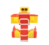 Kız Erkek Çocuk Oyuncak Robota Dönüşen Rakam- Altı Kız Erkek Çocuk Oyuncak Eğitici Eğlenceli Oyuncak