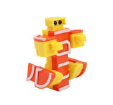 Kız Erkek Çocuk Oyuncak Robota Dönüşen Rakam- Altı Kız Erkek Çocuk Oyuncak Eğitici Eğlenceli Oyuncak