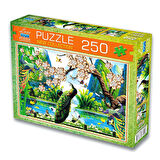 Kız Erkek Çocuk Oyuncak 250 Parça Tavus Kuşu Puzzle - LC7191 Kız Erkek Çocuk Oyuncak Eğitici Eğlence