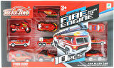 Kız Erkek Çocuk Oyuncak 10'lu Die Cast Metal İtfaiye Araçları Seti Kız Erkek Çocuk Oyuncak Eğitici E