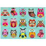 Kız Erkek Çocuk Oyuncak KS Multi Owls 500 Parça Puzzle Kız Erkek Çocuk Oyuncak Eğitici Eğlenceli Oyu
