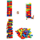 Kız Erkek Çocuk Oyuncak Playwood Renkli Ahşap Denge Oyunu 54 Parça Kız Erkek Çocuk Oyuncak Eğitici E