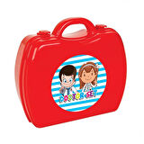 Kız Erkek Çocuk Oyuncak Aksesuarlı Çantalı Doktor Seti 25 Parça Kız Erkek Çocuk Oyuncak Eğitici Eğle