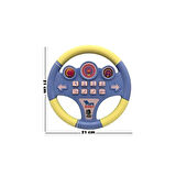 Kız Erkek Çocuk Oyuncak Nini Baby Direksiyon Eğitici Sesli Müzikli 21*21cm 8 Tuşlu Oyuncak Direksiyo