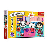 Kız Erkek Çocuk Oyuncak 17343 Trefl/60 PUZZLE KİCİA KOCİA KİTTY CAR YAPBOZ Kız Erkek Çocuk Oyuncak E