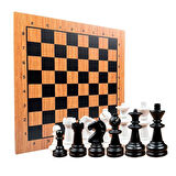 Kız Erkek Çocuk Oyuncak TR5011 Toru Ahşap Satranç Seti Kız Erkek Çocuk Oyuncak Eğitici Eğlenceli Oyu