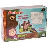 Kız Erkek Çocuk Oyuncak Maşa Koca Ayı Boyamalı Puzzle Kız Erkek Çocuk Oyuncak Eğitici Eğlenceli Oyun