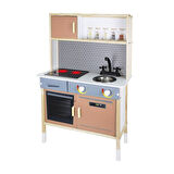 Kız Erkek Çocuk Oyuncak T1024 Ahşap Oyun Mutfağı -Okutan Hobi Kız Erkek Çocuk Oyuncak Eğitici Eğlenc