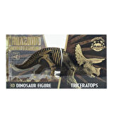 Kız Erkek Çocuk Oyuncak Sert Plastik Dinozor Figürü Triceratops Kız Erkek Çocuk Oyuncak Eğitici Eğle