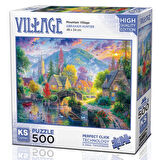 Kız Erkek Çocuk Oyuncak KS Games Mountain Village Puzzle 500 Parça 20046 Kız Erkek Çocuk Oyuncak Eği