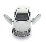 Kız Erkek Çocuk Oyuncak Çek Bırak Mercedes Benzeri Beyaz Metal Araba Kız Erkek Çocuk Oyuncak Eğitici