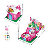 Kız Erkek Çocuk Oyuncak QF2910-11-12-13-14-15 Işıklı Müzikli Aksesuarlı Ev Serisi Açılıp-Katlanır Kı