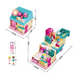 Kız Erkek Çocuk Oyuncak QF2910-11-12-13-14-15 Işıklı Müzikli Aksesuarlı Ev Serisi Açılıp-Katlanır Kı