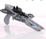 Kız Erkek Çocuk Oyuncak Sesli ve Işıklı Uçak Fırlatan Dart Tabancası Kız Erkek Çocuk Oyuncak Eğitici