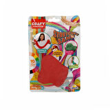 Kız Erkek Çocuk Oyuncak 3604 Crafy Streç Oyun Kumu Kırmızı 200 g Kız Erkek Çocuk Oyuncak Eğitici Eğl