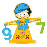 Kız Erkek Çocuk Oyuncak 03 250 Sayı Terazisi Kız Erkek Çocuk Oyuncak Eğitici Eğlenceli Oyuncak