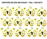 Okul Gösterileri için 12&#39;li Arı Kanadı Seti - Etkinlik Kanatları