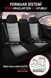 Cadillac De Ville (el12) 4.6 I V8 32v Dts (304 Hp) 2002  UYUMLU TAM SET OTO KOLTUK KILIFI GRİ