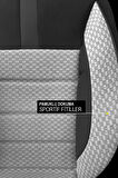 Peugeot 2008 (facelift 2016) 1.2 Puretech (82 Hp) 2018  UYUMLU TAM SET OTO KOLTUK KILIFI GRİ
