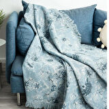 Miabella Home Pamuklu Koltuk Örtüsü,Çok Amaçlı Çekyat Örtüsü,Kaydırmaz,Terletmez Koltuk Şalı 170x220 cm