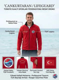 Cankurtaran Polar Ceket Beyaz Nakışlı