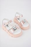 İncili Pudra Kız Çocuk Sandalet