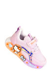 Günlük Kız Çocuk Spor Ayakkabı Hello Kitty Süs Detay Işıklı Taban Lastik Bağcık Sneaker 120