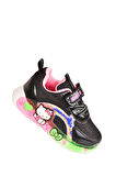 Günlük Kız Çocuk Spor Ayakkabı Hello Kitty Süs Detay Işıklı Taban Lastik Bağcık Sneaker 120