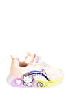 Günlük Kız Çocuk Spor Ayakkabı Hello Kitty Süs Detay Işıklı Taban Lastik Bağcık Sneaker 120