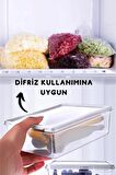 10 Adet Piknik Kamp Seyahat Saklama Kutusu | Dikdörtgen Kendinden Kapaklı Saklama Kutusu 2 Lt