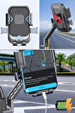 360 Derece Dikiz Aynası Versiyonu Telefon Tutucu Motor,Motosiklet,Bisiklet ,Scooter  Uyumlu
