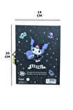 Kuromi Kilitli Defter 80 Yaprak Siyah - 14 x 20