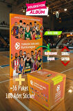 Turkish Airlines Euroleague Özel Koleksiyon Albümü + 36 Paket (180 Adet) Sticker