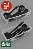 2'li Çekmece İçi Kaşıklık Sepet Organizer