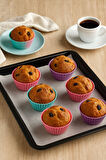 Pratik Silikon Muffin Kalıbı - 6’lı Set