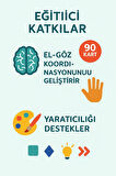 Magnetik Yapboz Dünyası – 90 Maynetik Parça + 42 Kart